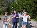 Making water balloons Brooke, Kara, Jessica, Stephanie, Amber and Caitlin